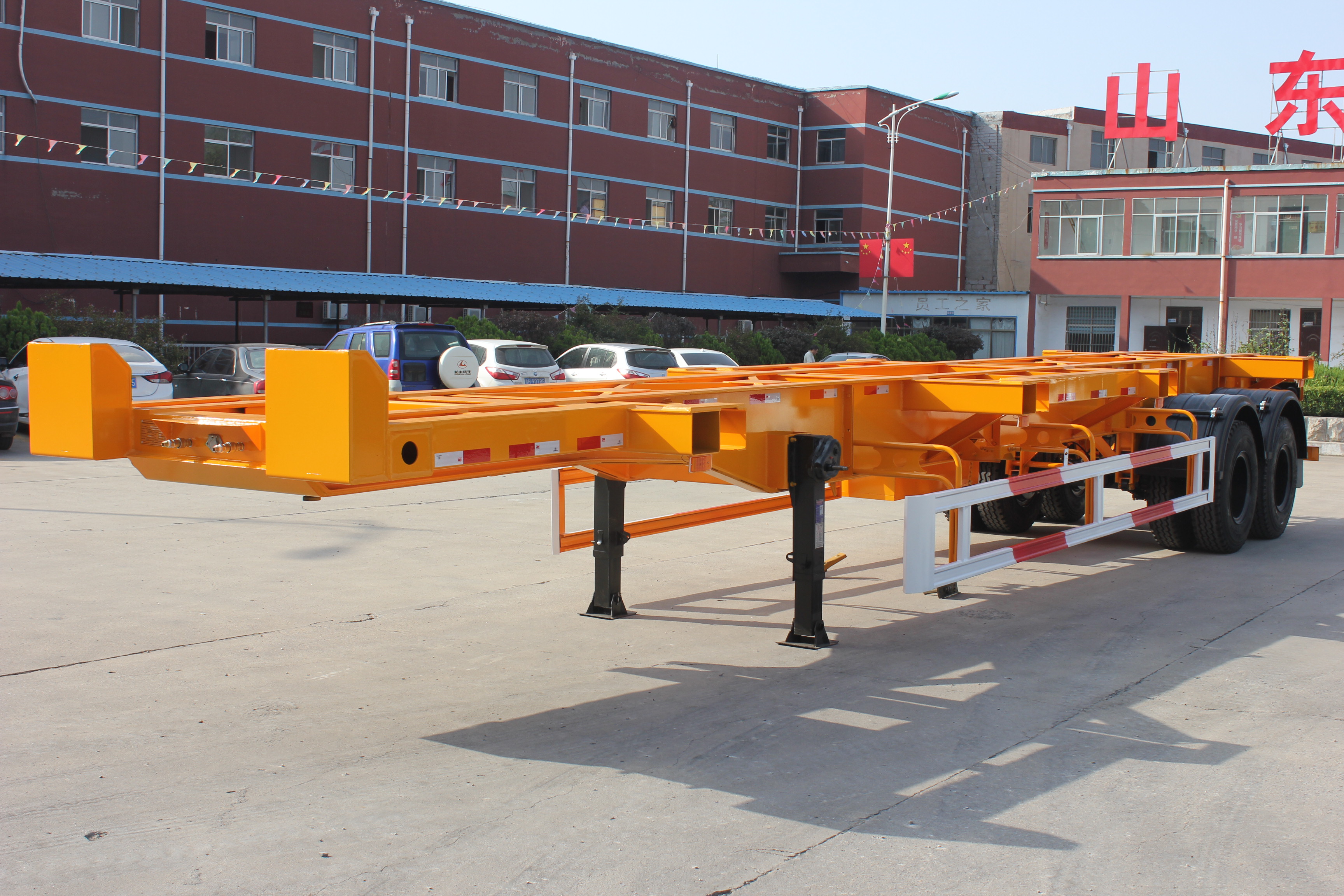 NDRC Announced Enterprise 20 Feet 40ft Container Semi Remorque Container Chassis Semi Trailer