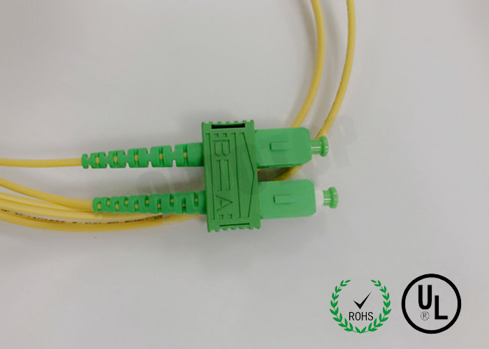 Multimode Fiber Optic Cord 2F ZIP 3.0mm SC / APC - LC / UPC 3M Sc Patch Cord