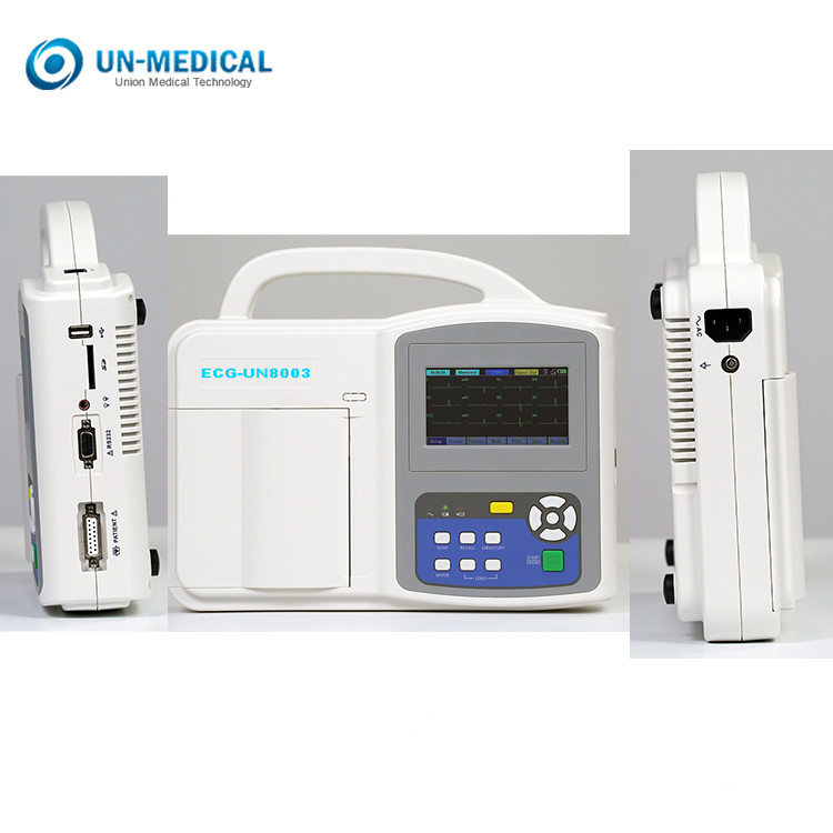 4.3 Inch 12 Lead ECG Monitor Hospital Rechargeable Li Battery Powered