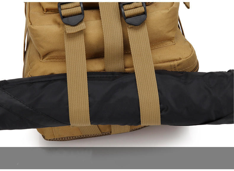 35L 900D Tactical Hiking Backpack Coyote Brown Double Stitched