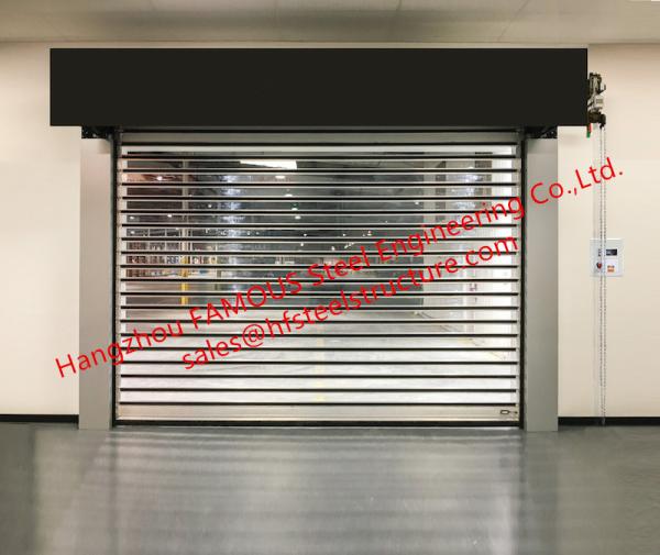 High Speed Full-View Metal Door With Polycarbonate Panels High Speed Aluminum