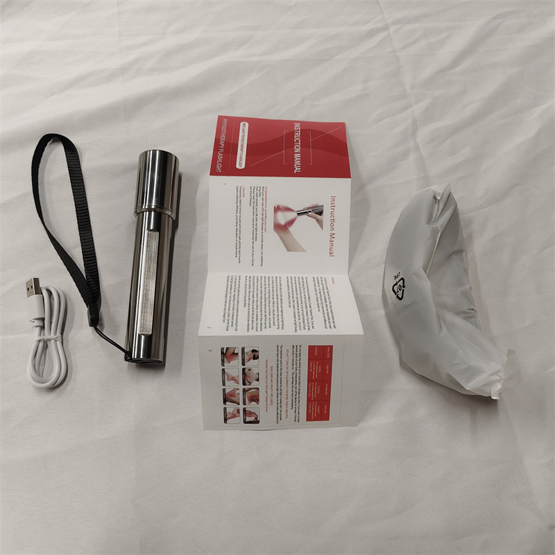 Handheld LED Therapy Torch 630nm 660nm 850nm Red Light Therapy Pen