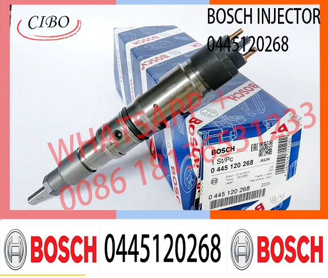 0445120268 / 0445120080 fuel injector is applicable to new products of Doosan Daewoo dx260lc-9c excavator