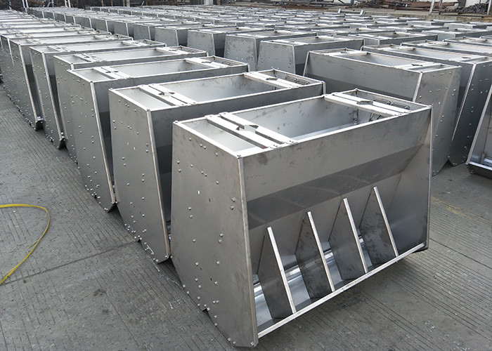 Double Sides Stainless Steel Feed Trough 8 6 Holes Weaner Pig Feeding
