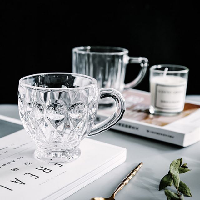 Popular products High Borosilicate Handle Heat Resistant Double Wall Clear with handle Coffee Glass