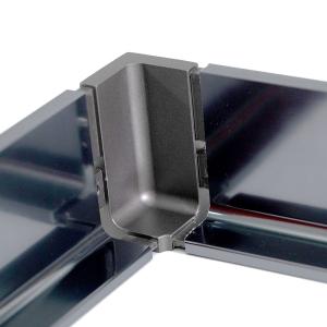  Black Aluminium Profile Handle Custom Furniture Hardware For Sliding Wardrobe Doors Manufactures