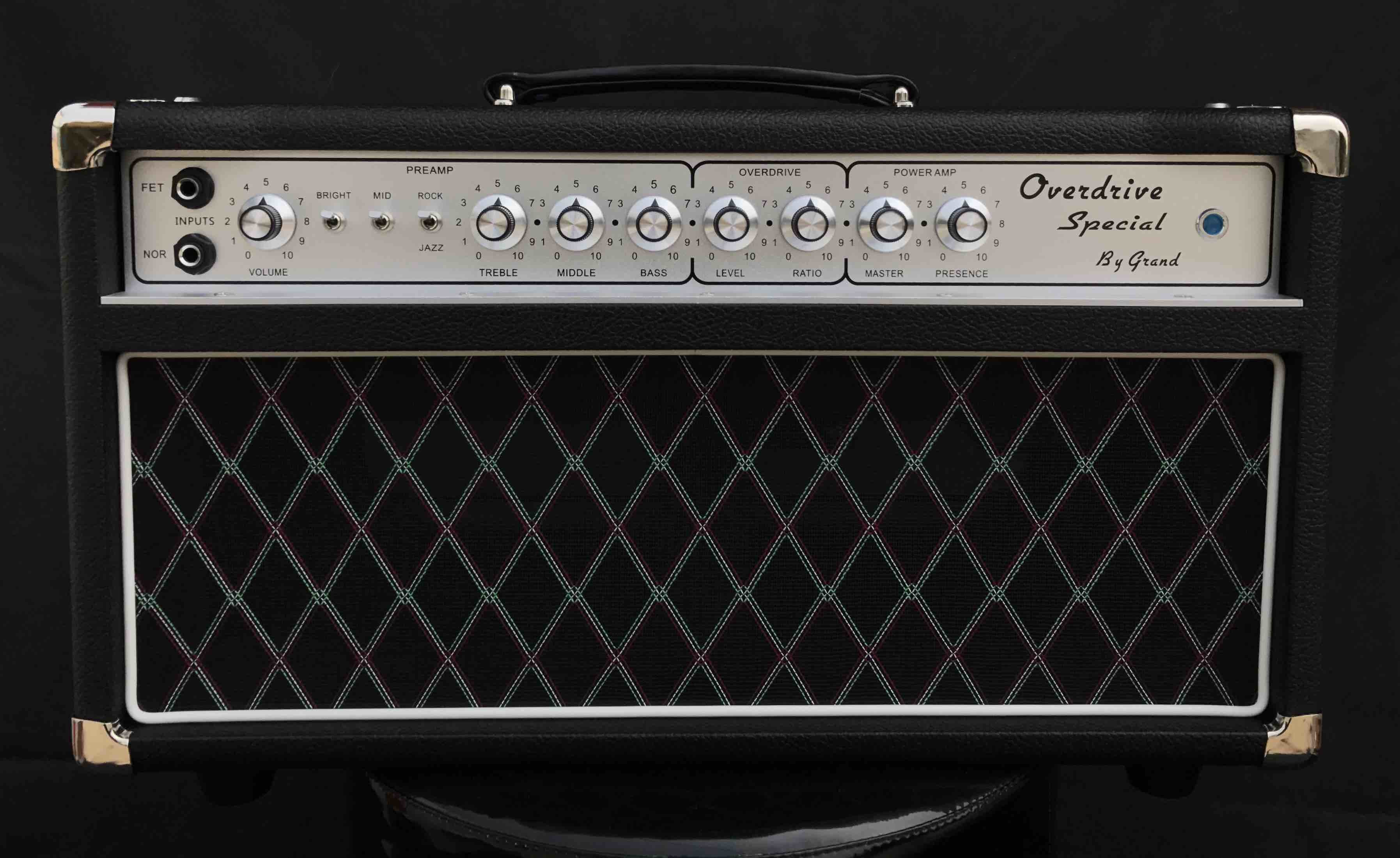 Grand Dumble Boutique Hand-wired Overdrive Special ODS50 Amp Head 50W in Black Custom Faceplate is Available