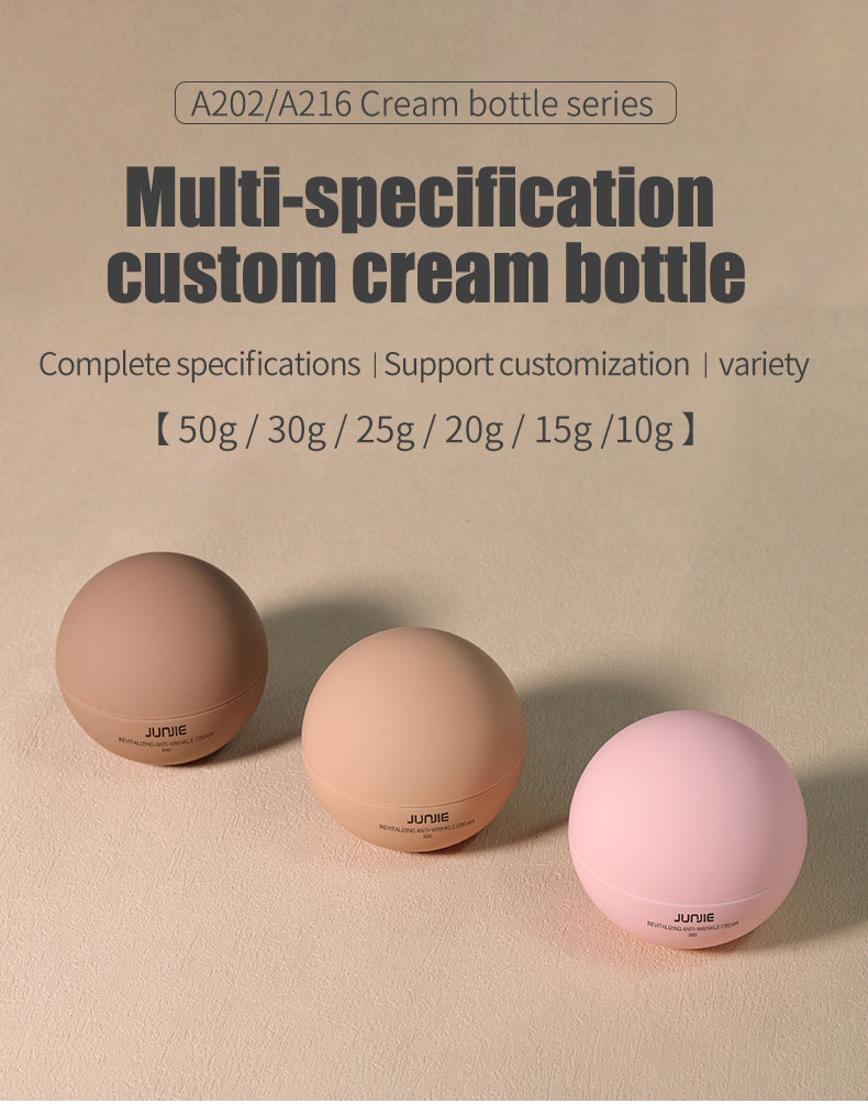 Cosmetic Body Scrub Container / Ball Plastic Jar 10g 15g 20g 25g 30g 50g ABS Collar