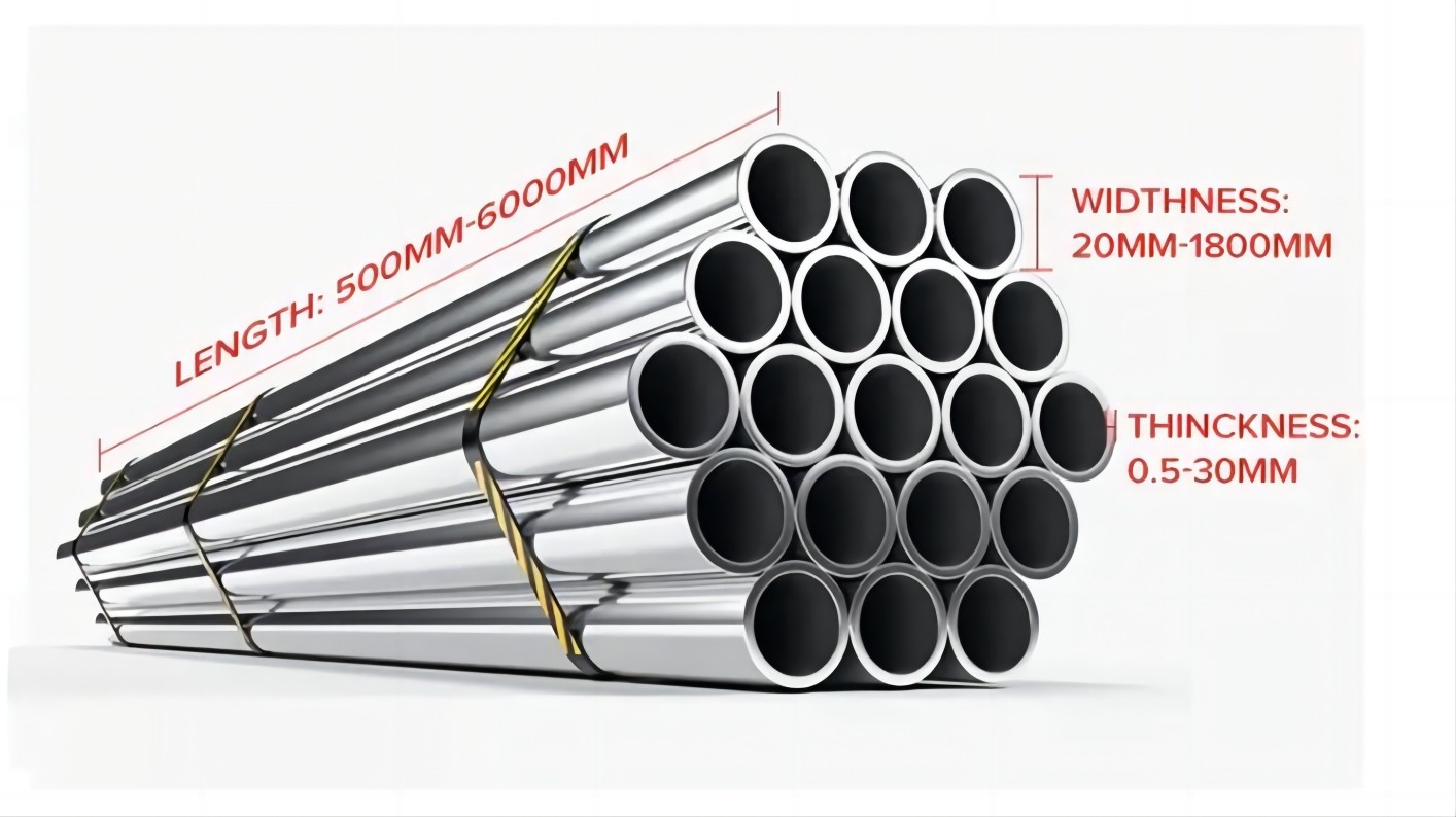 304 Stainless Steel Welded Tube Astm A554 24mm 25mm 28mm Erw Stainless Steel Pipe