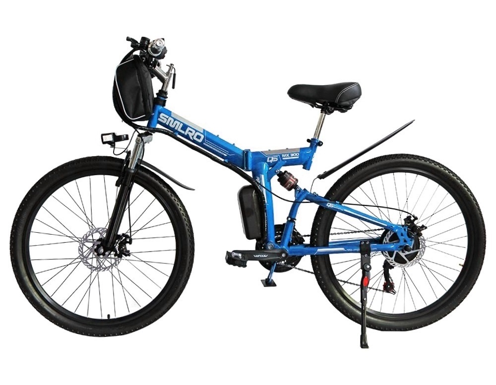 21 Speed Electric Folding Bike Lightweight ， MX300 Lithium Battery Ebike Fat 26