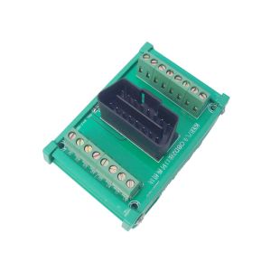OBD2 16pin Connectors to Terminal Blocks Breakout Board DIN Rail Mounting
