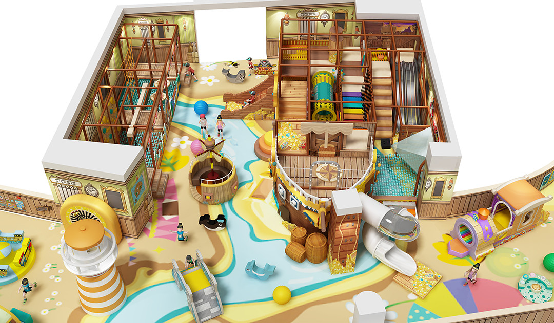 Pirate Ship Theme Indoor Playground , Inside Play Zone Equipment