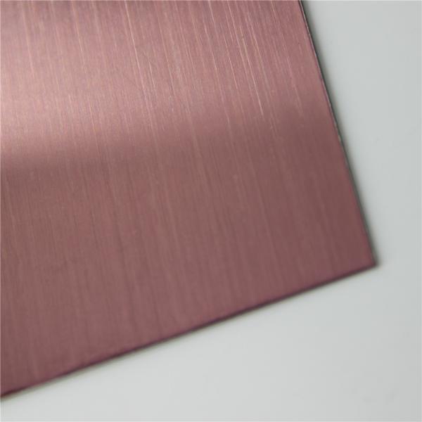 Leading Manufacturer of Coloured Hairline Gold Finish, 304 Matt Finish Stainless
