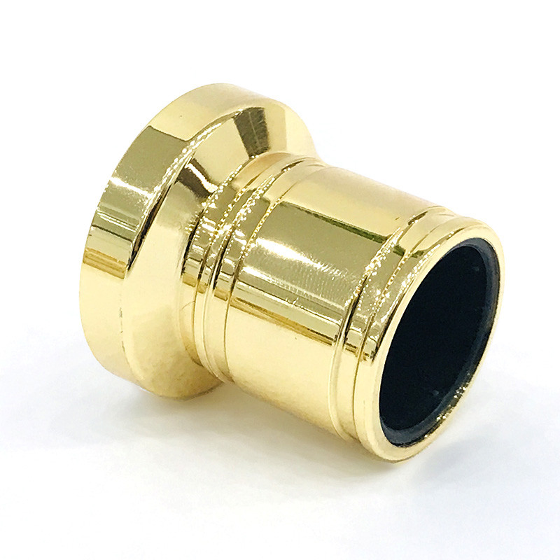 Classic Zinc Alloy Gold Plating Cylinder Shape Metal Zamac Perfume Bottle Cap