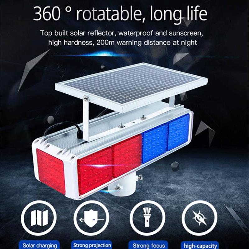 Solar warning light