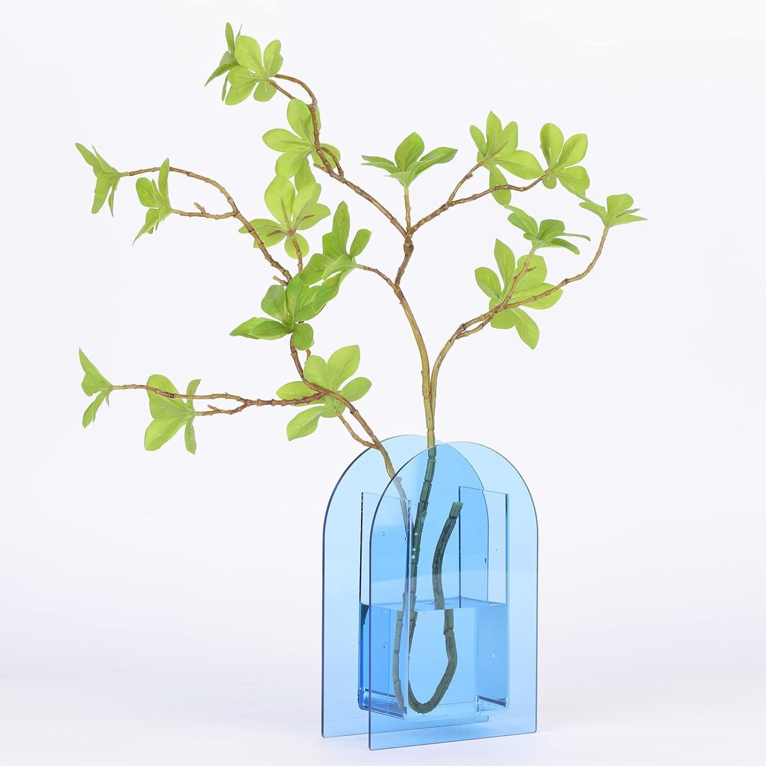 Popular Design U Shape Acrylic Flower Vase , Acrylic Flower Stands For Weddings