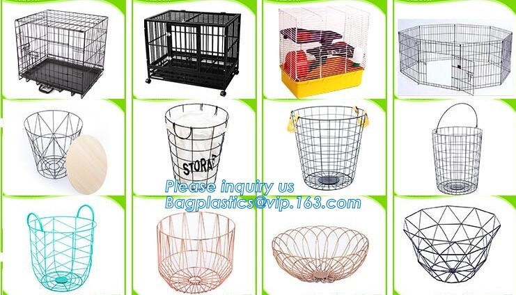 Wooden top metal wire coffee table design, customized design size wire coffee side tables, Black iron base and transpare