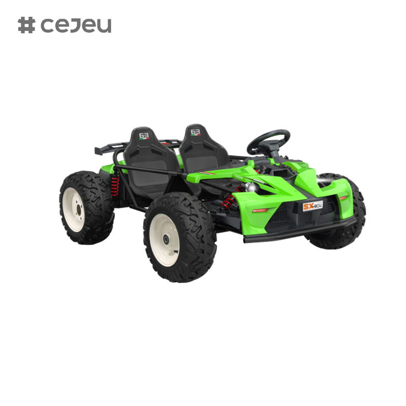 KINTEX 12V Ride on Drift Car Drifting Go Kart for Kids with 2 Speeds,Rear brake light,Music,Bluetooth,Two doors open