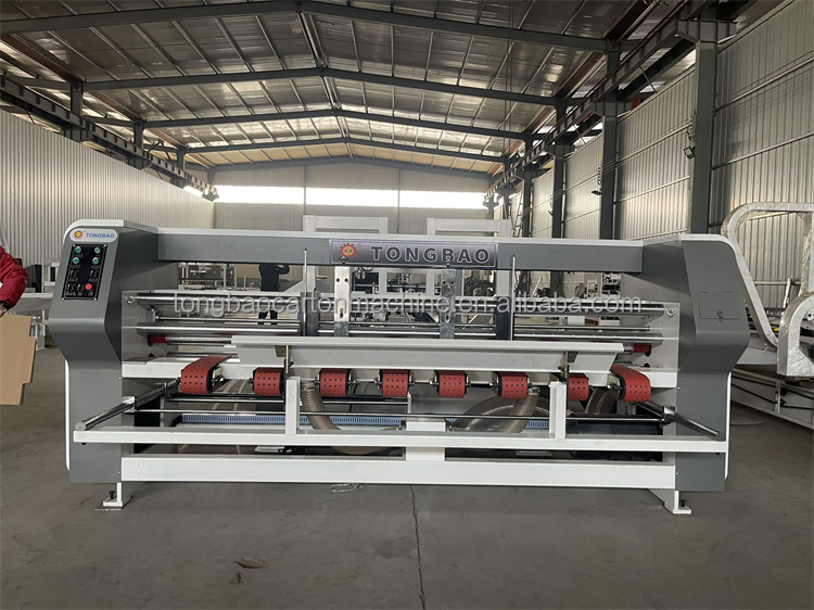 Corrugated Carton Folding Gluing Machine with Frequency Conversion Speed Regulation