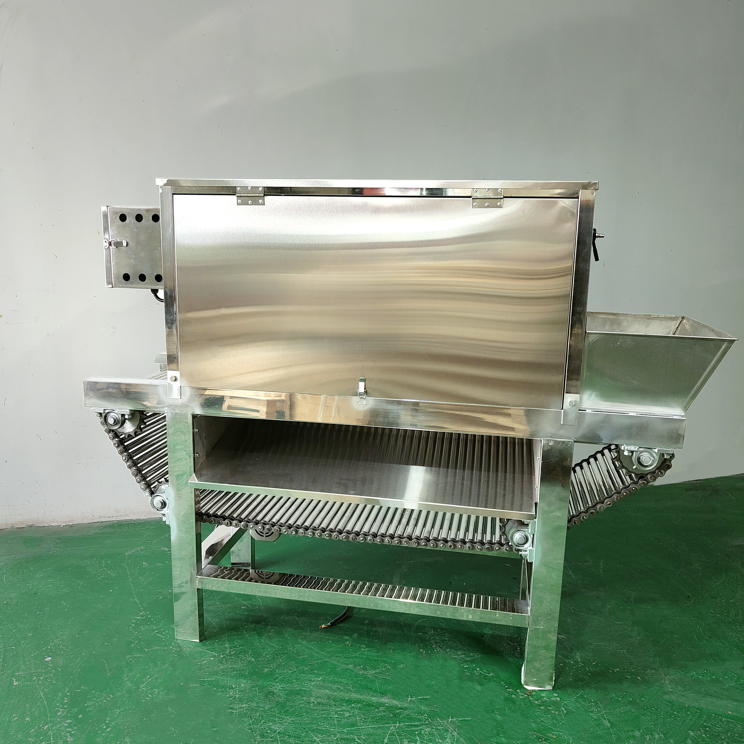 150kg/H-5000 Kg/H Onion Peeler Automatic Chain Type Garlic Peeling Machine Onion Peeling Machine