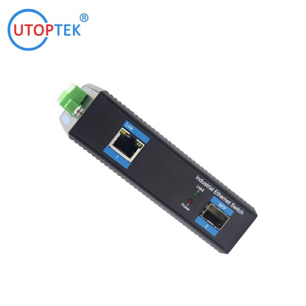 UT11GP-SFP 10/100/1000M 1SFP+POE+ 30W unmanaged industrial media converter DIN