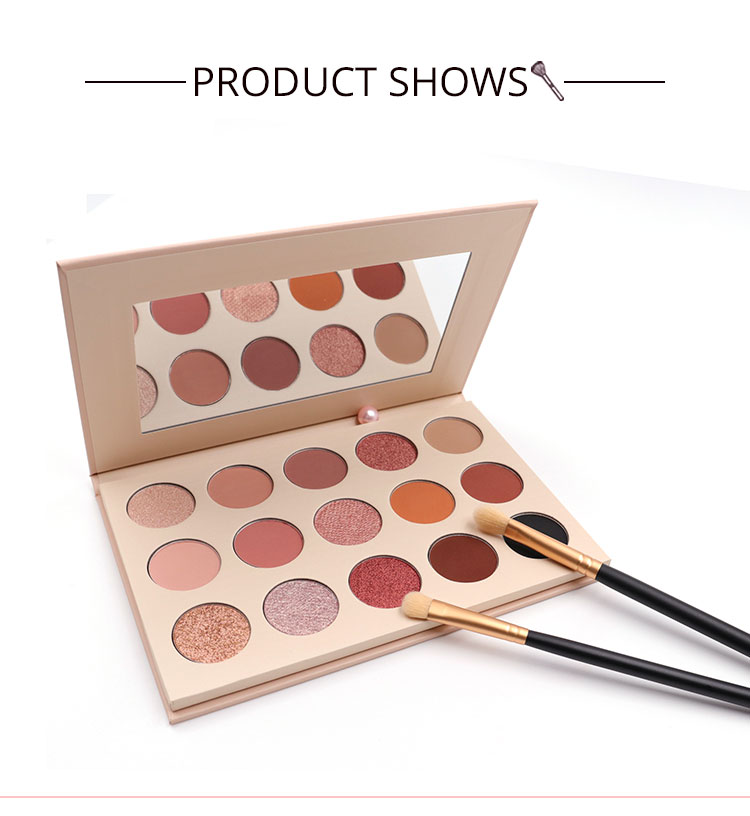 ODM 15 Shade Pressed Glitter Multi Color Eyeshadow For Green Eyes