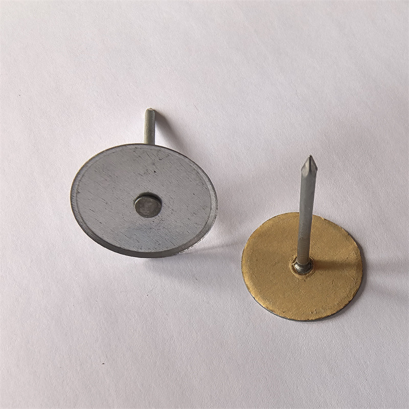 12Ga X 70 Mm Galvanized Steel Cup Head Welded Pins For HVAC Duct Insulation