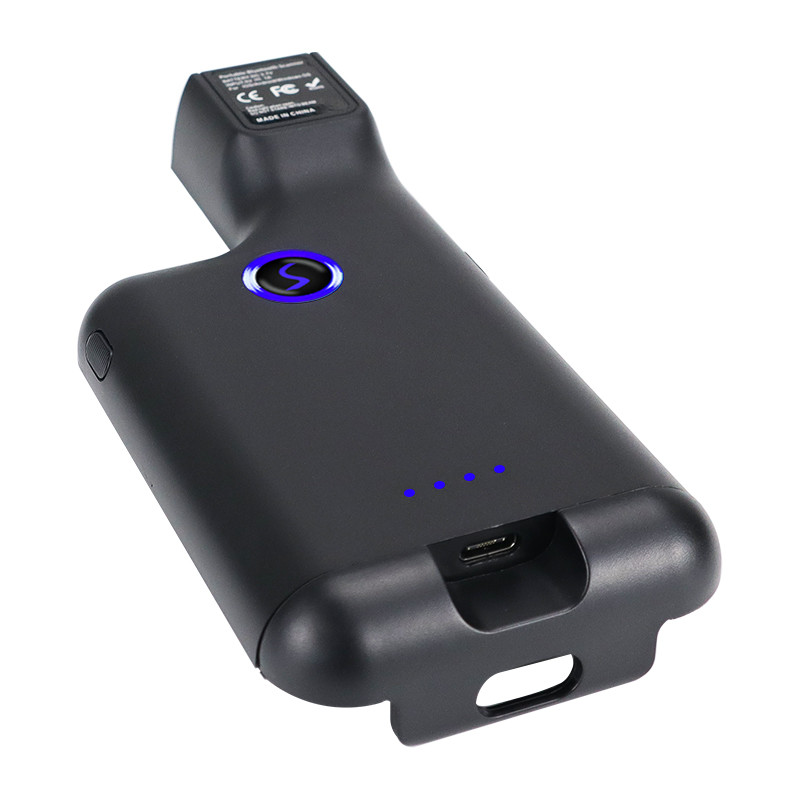  Black Portable Wireless Barcode Scanner USB 1D And 2D Scanner For Warehouse Supermarket Manufactures