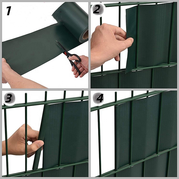 Outdoor Vinyl Fence Tape PVC Tarpaulin Fence Vinyl Screen Strip For Garden Protection