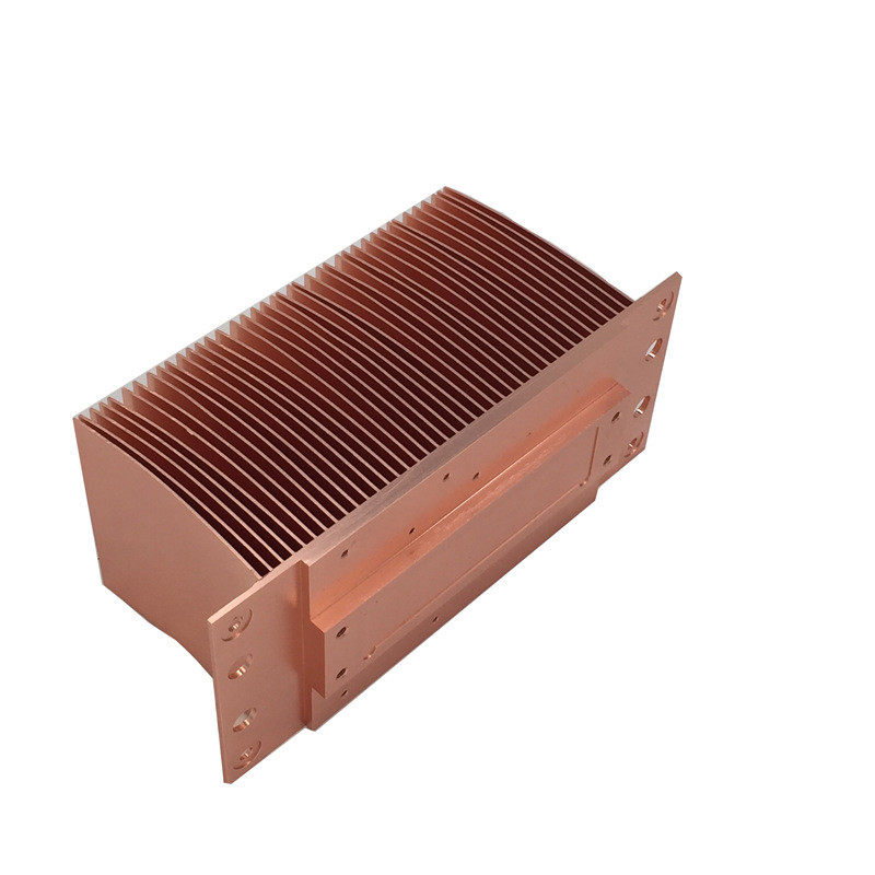 650 Deactivation Copper 1100 Skived Fin Heat Sink CNC Processing