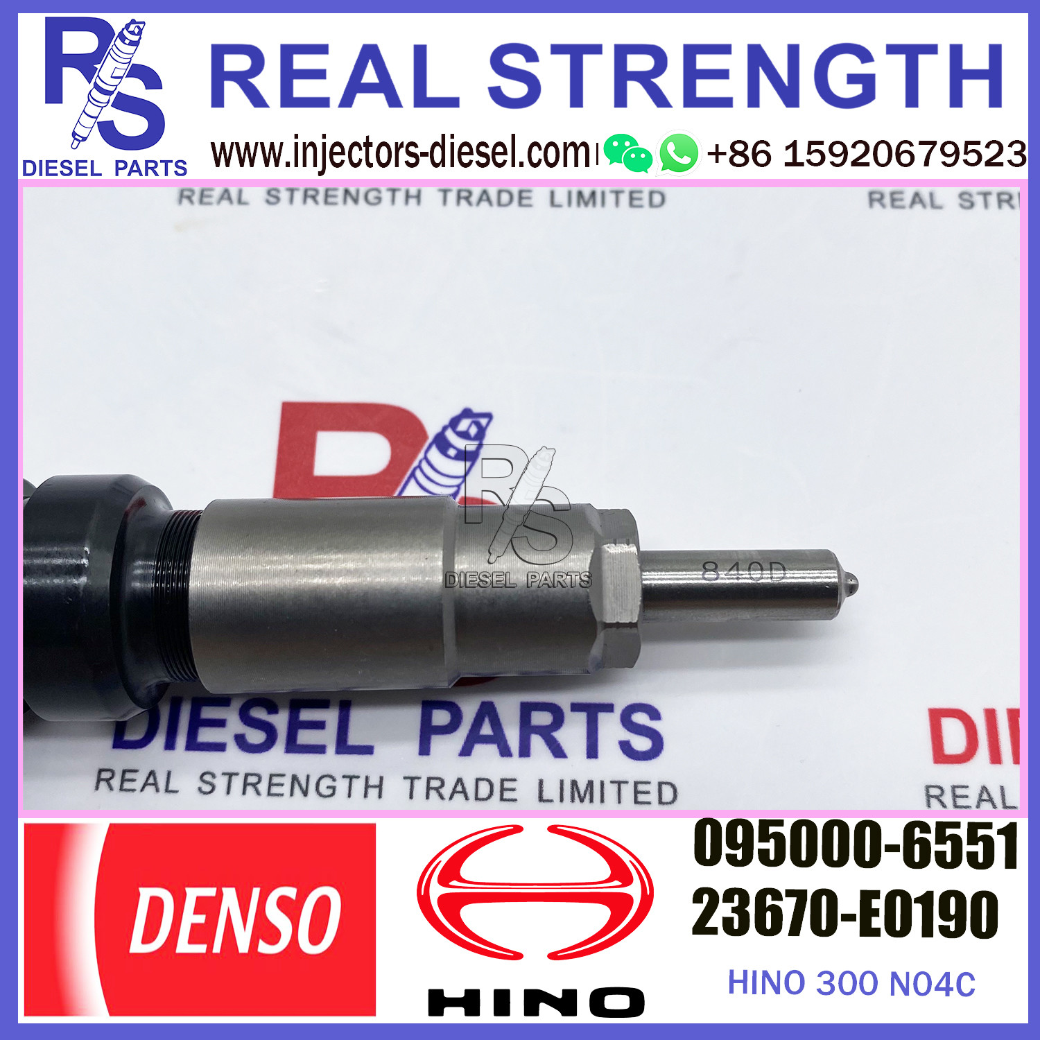 original injector 095000-6550 095000-6551 For HINO 300 N04C 23670-E0190 23670-78140