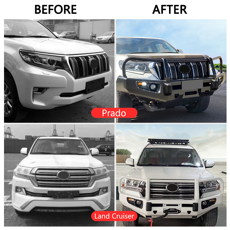 Steel Auto Front Brush Guard For Toyota Land Cruiser LC200 2018-2021