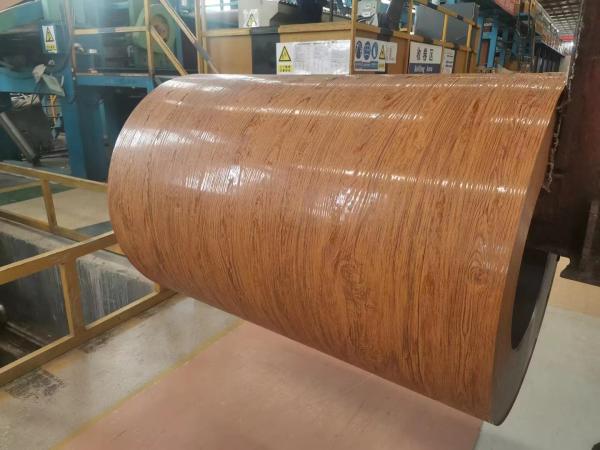 1100 H24 0.6mm Wood Grain Pre Painted Aluminum Sheet Coil For Decorations Door