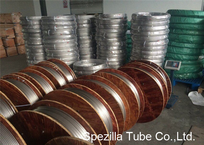Welded stainless steel coil tubing heat exchanger Wall Thickness 0.50MM - 2.11MM Easy Clean