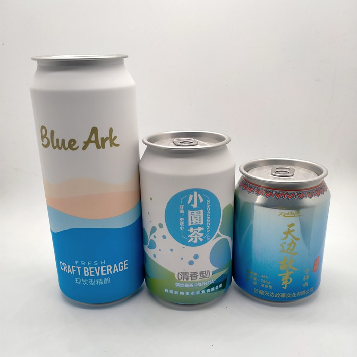 Aluminum Beverage Cans 330 ml Soft Drinks Slim Cans With Easy Open Pull Ring