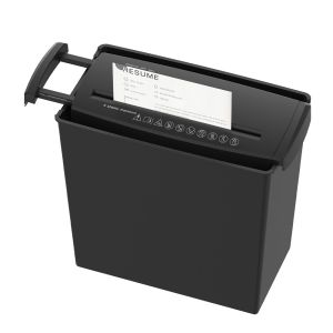 Mini Size 5 Sheets Strip Cut Paper Shredder Home Office Use With 10L Basket Bin