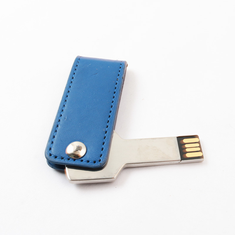 custom Embossing Logo PU Leather USB Flash Drive USB 2.0 Port