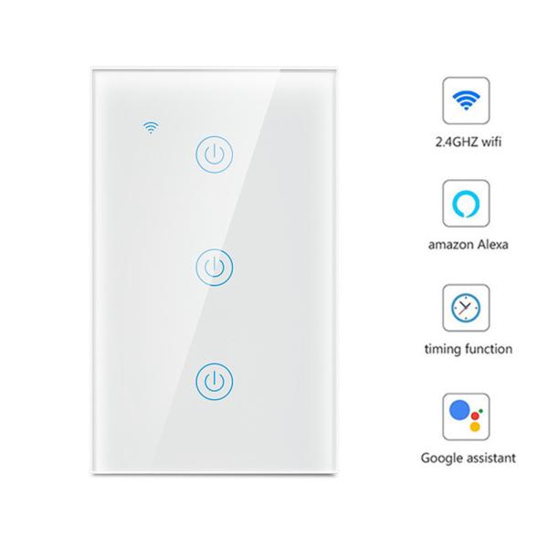 Quality Overload Protection Electrical Wall Switch Smart Home Support Alexa Google for sale