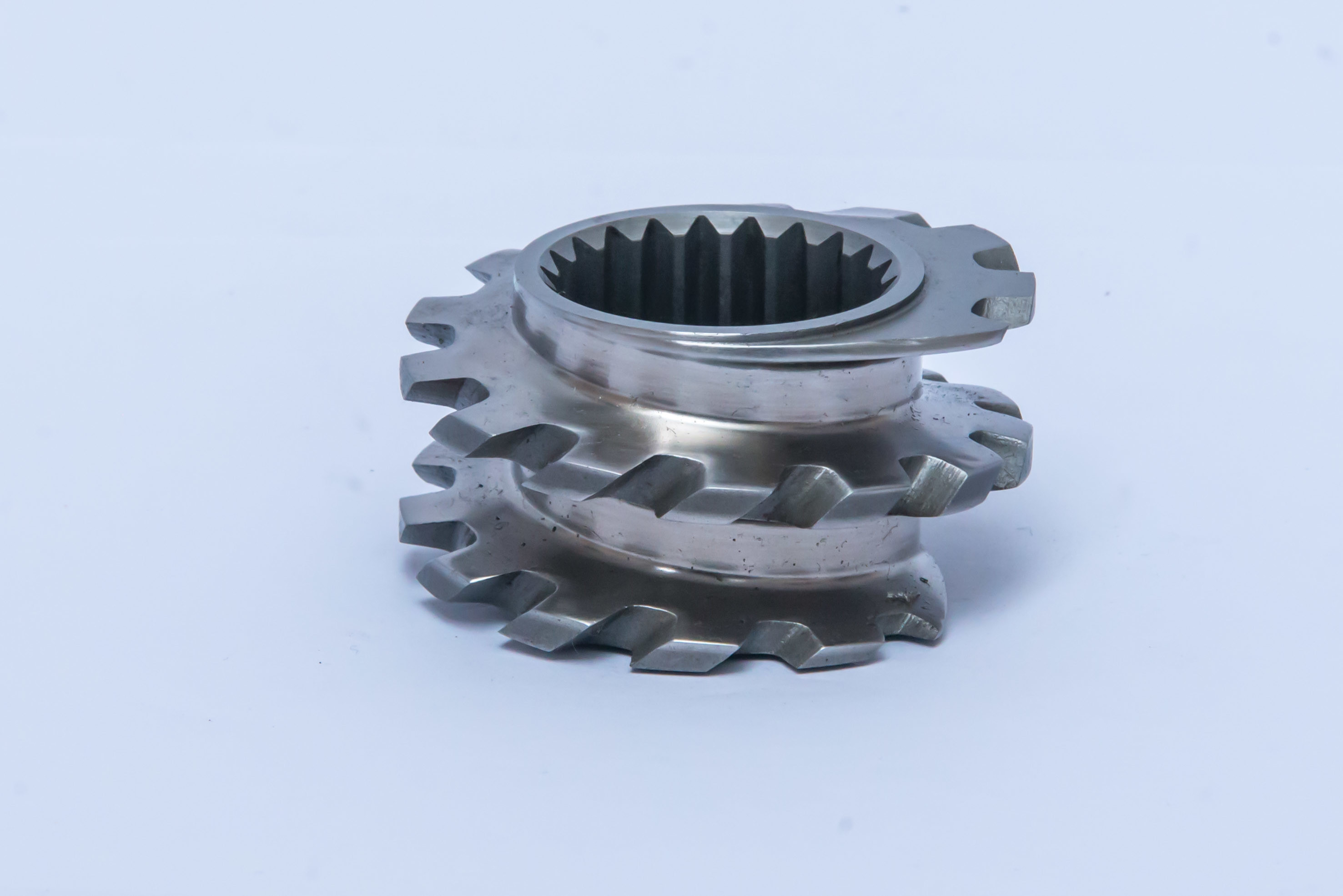 TEX65 Zester Mixing Element Silver Color Extruder Screw Element For Plastic And Rubber Machinery
