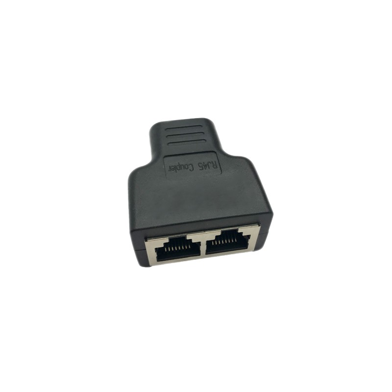 RJ45 multi port(1x2) coupler one port to female to 2 female cat5 &cat6 connector