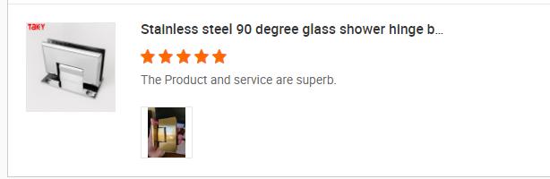 Square Stainless Steel Shower Door with Ceramic Tray and 90 Degree Glass Pivot Door