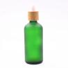 Buy cheap 18/410 100ml Frosted Green Glass Liquor Empty Essential Oil Bottles Bamboo from wholesalers