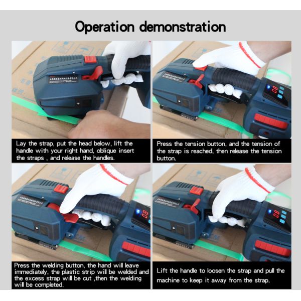 Paper Packaging Material Handheld Electric Strapping Machine for Easy Operation