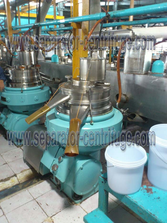 Latex Rubber Continuous Disc Stack Centrifuges Manual Discharge