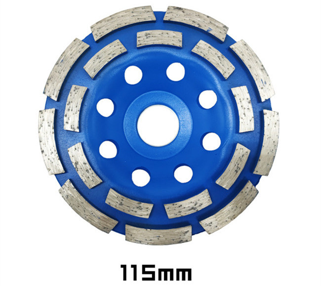 Granite Concrete Blue 115mm Double Row Cup Grinding Wheel 4.5 Inch