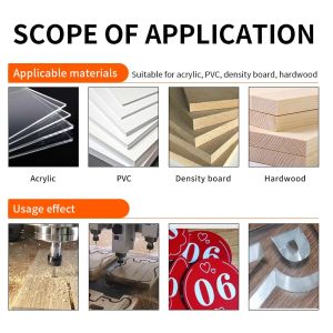 Set for WoodworkingCNC Milling Cutter Cutting Tool Router Bit Extreme Uselife