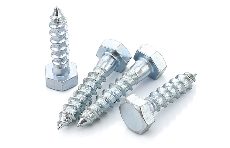 Zinc Plated Steel Hex Head Wood Screws Hexagon Wood Screws ASMEB18.2.1 Lag Bolts