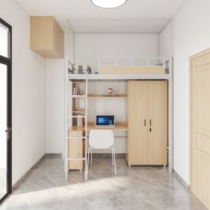 In line with the modern design with bed curtain frame and Support customization