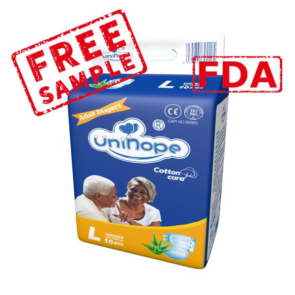 Anti-Leak Disposable Adult Diaper with 3D Leak Prevention Channel Free Samples
