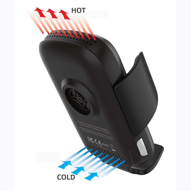 108*65*21mm Auto Clamping Wireless Charger Air Vent Phone Holder